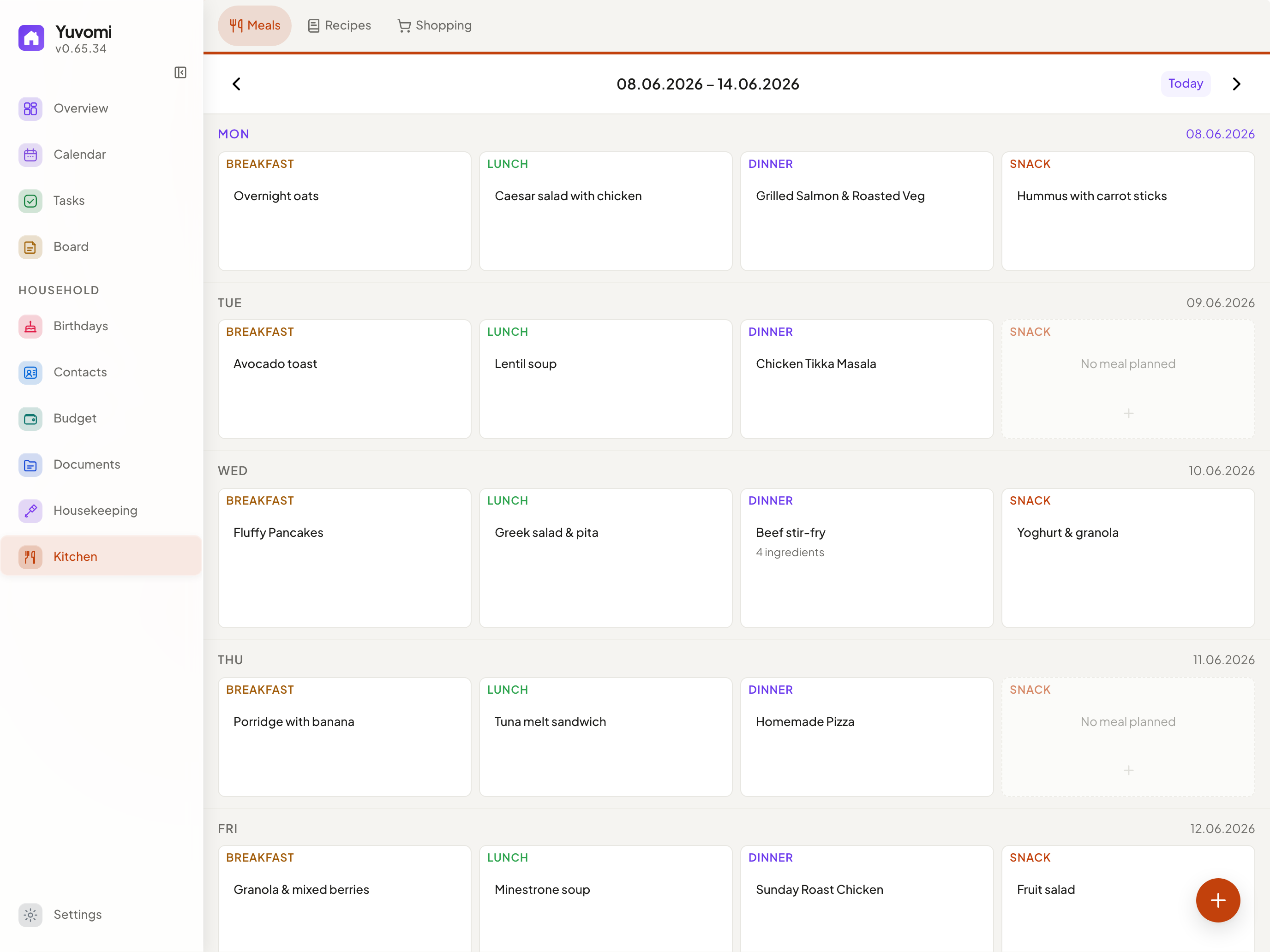 Meal planner